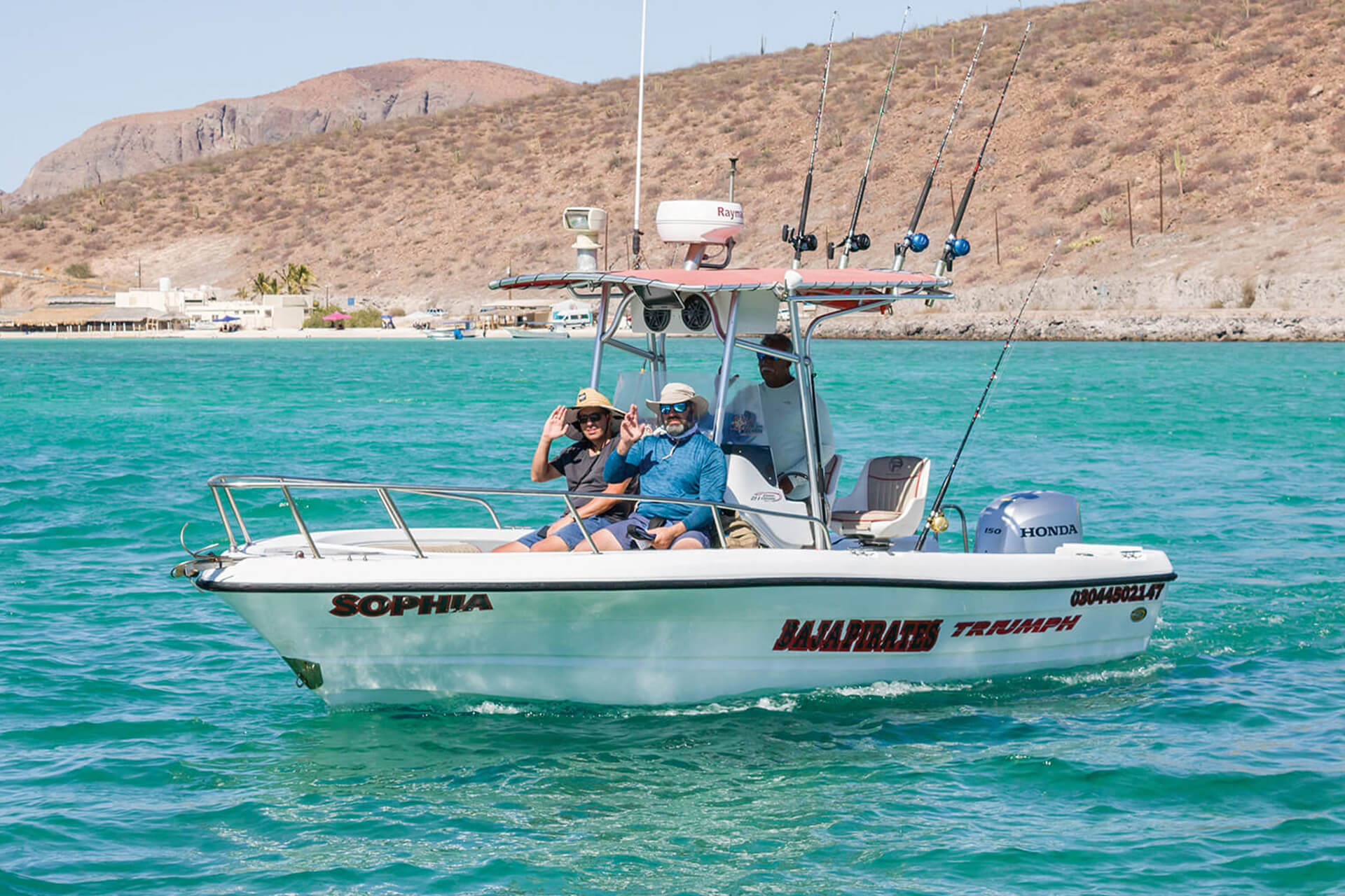 Ideal for a mix of inshore and offshore fishing, equipped with ample space and modern fishing gear.